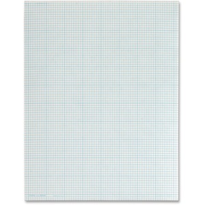 TOPS Quad Ruling Cross Section Pad - Letter 50 Sheets - Glue - Both ...