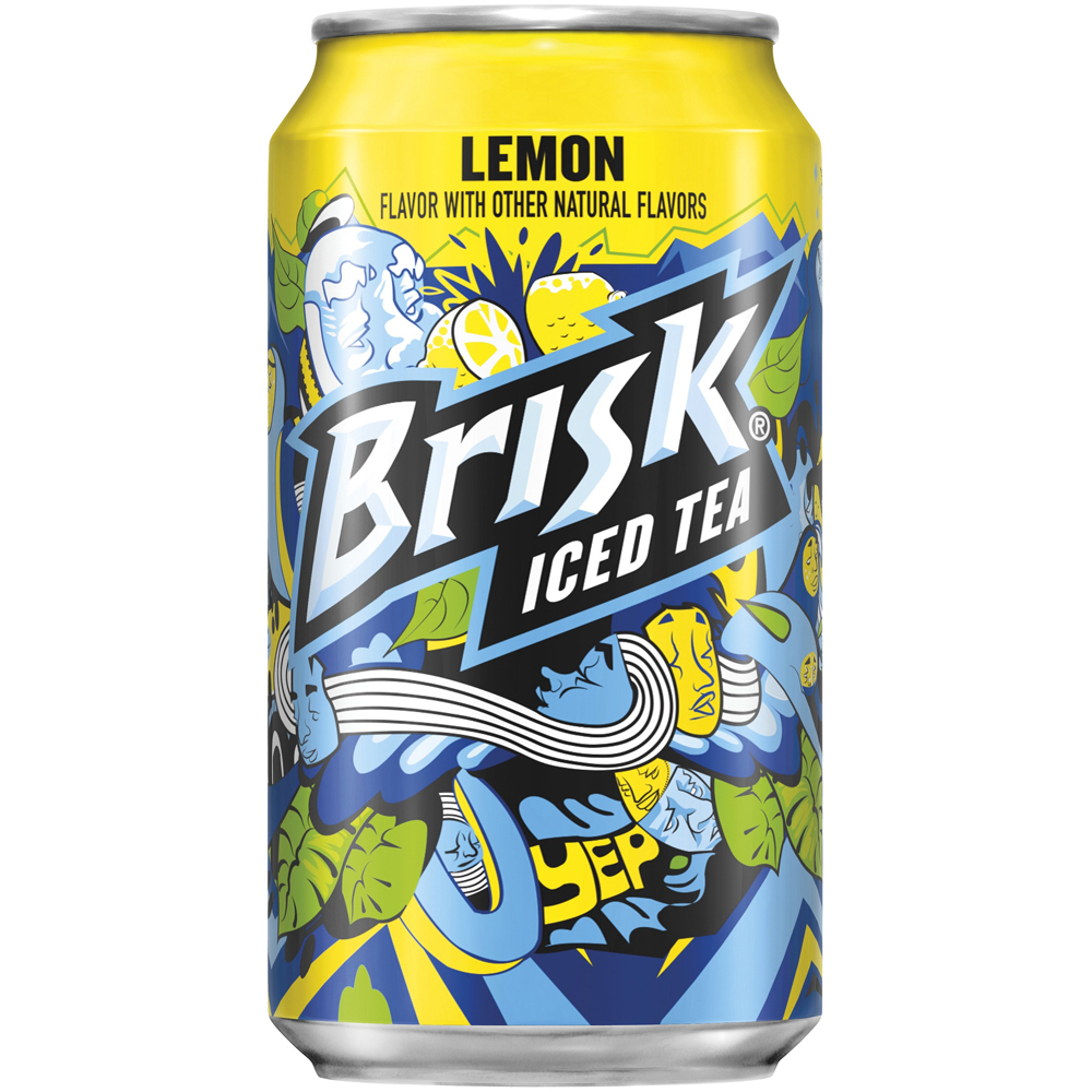 Lipton Brisk Iced Tea 24-12oz Cans - ICET