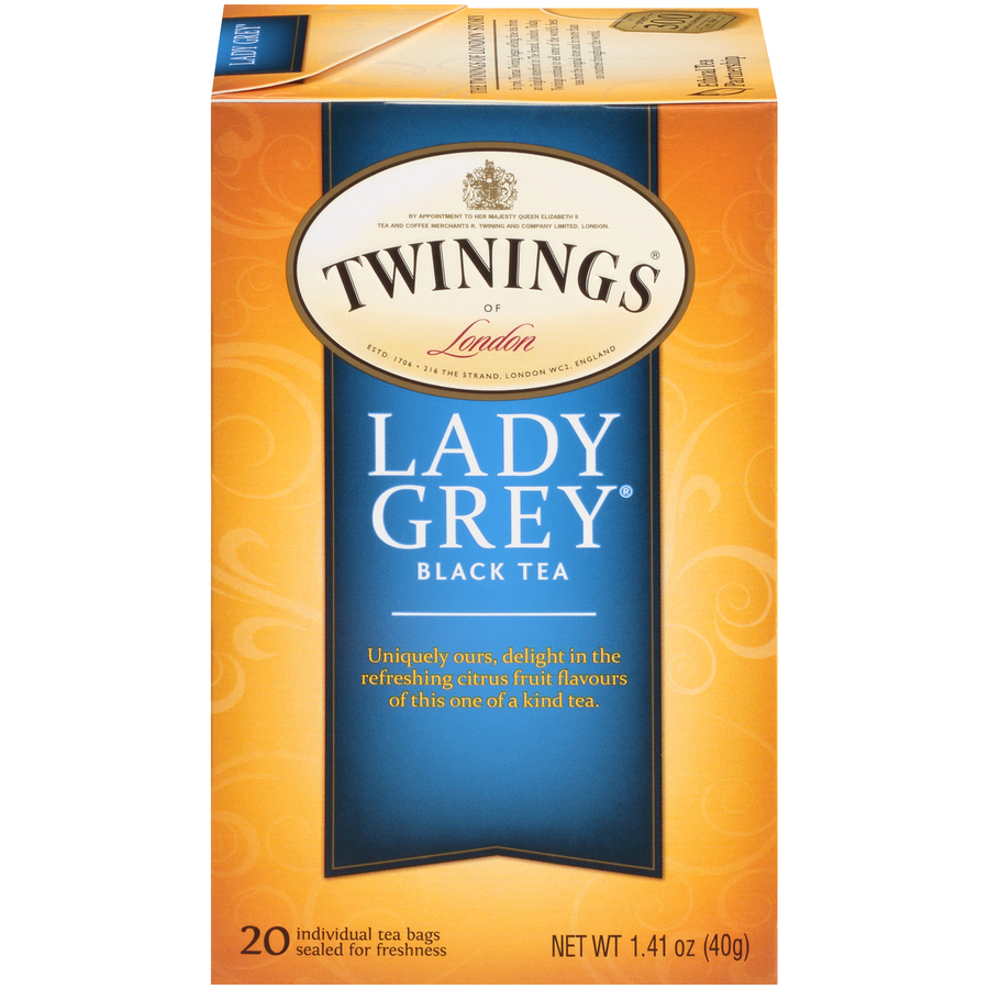 Twinings Lady Grey Tea Bags 6/20ct Boxes TLEG