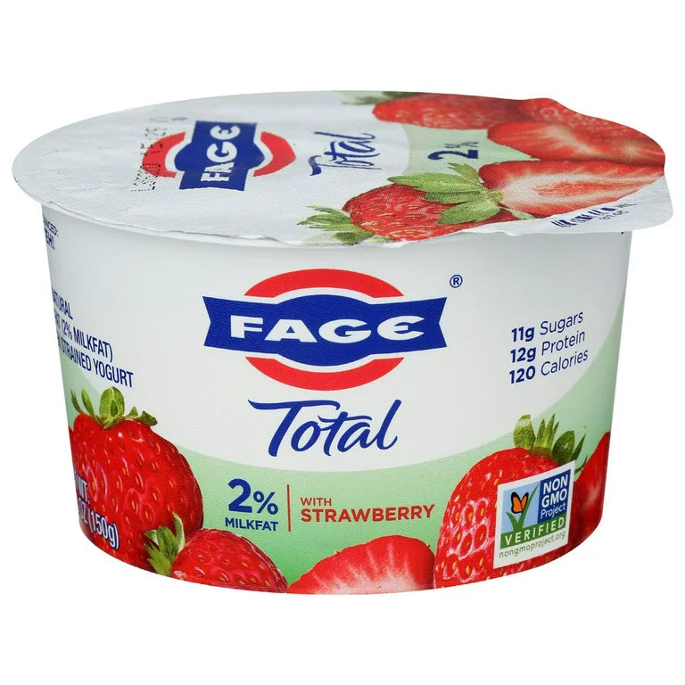 Fage Total 2 Strawberry Greek Yogurt 12/5.3oz Cups FSY2
