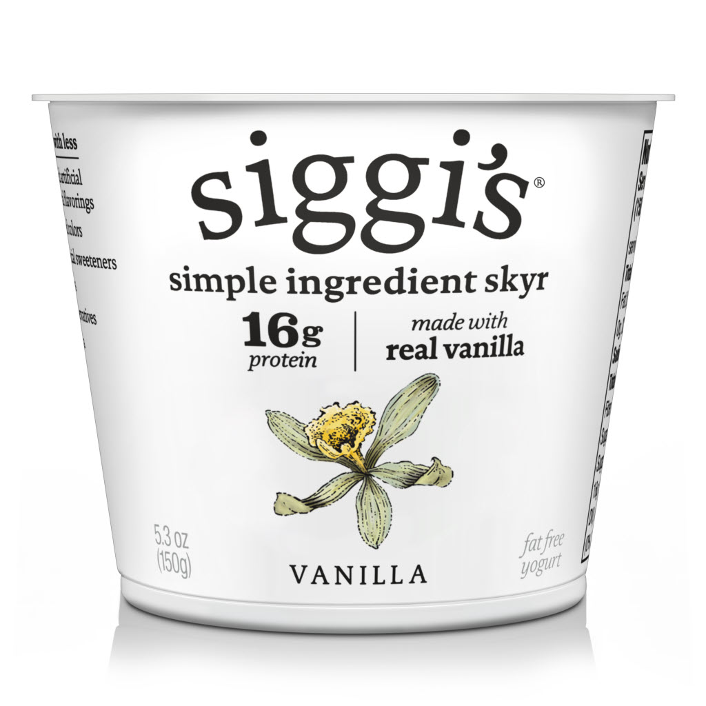 Siggi's Vanilla Skyr Yogurt 12/5.3oz Cups - SIGGIVY