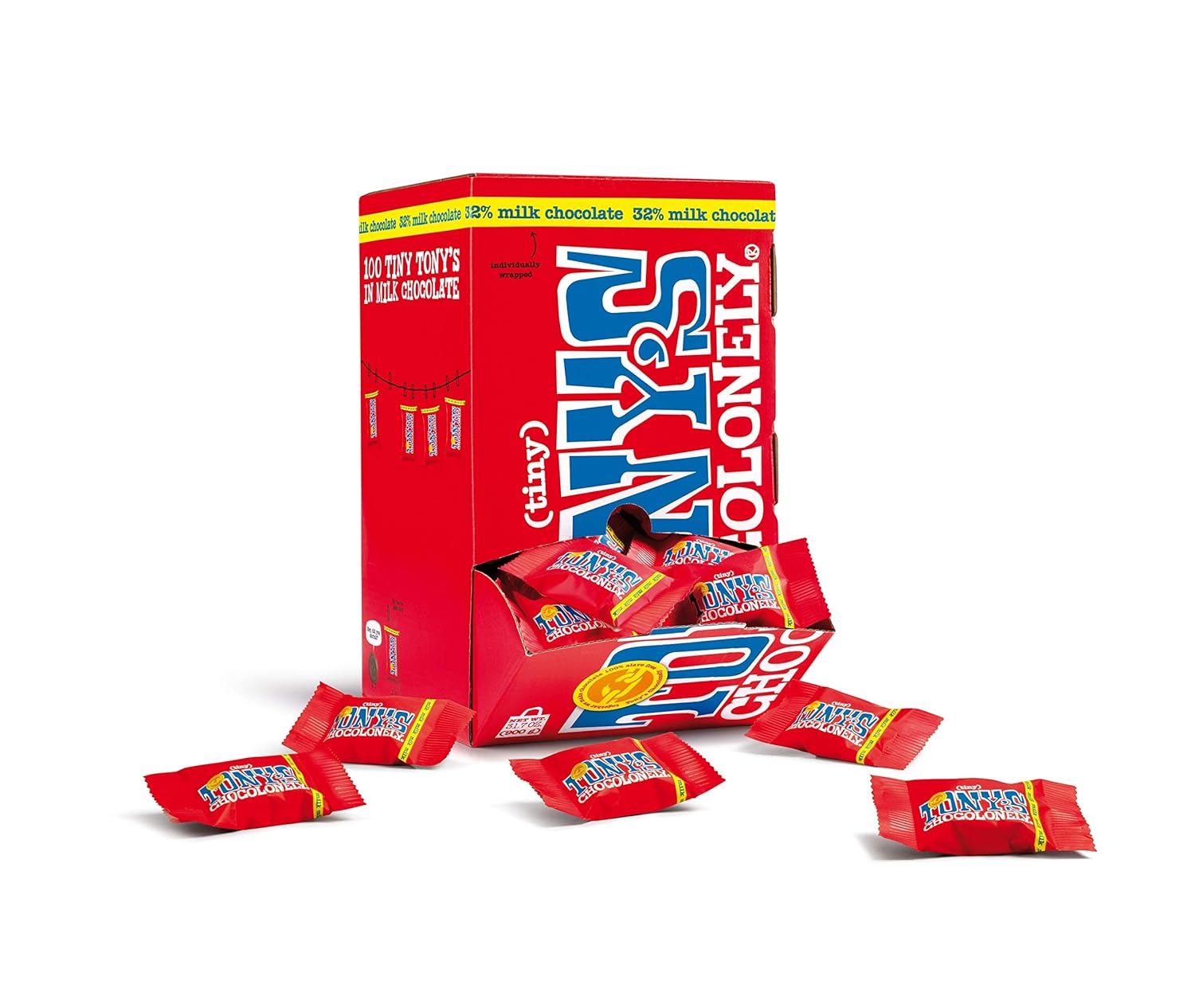 Tony's Chocolonely Milk Chocolate Bites 100/.31oz Pieces - TONYS