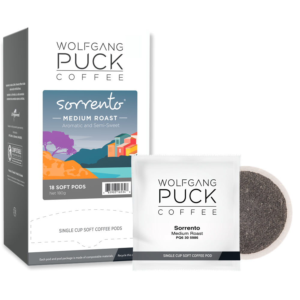 Wolfgang Puck Sorrento Coffee Pods 6/18ct Boxes WPCSP